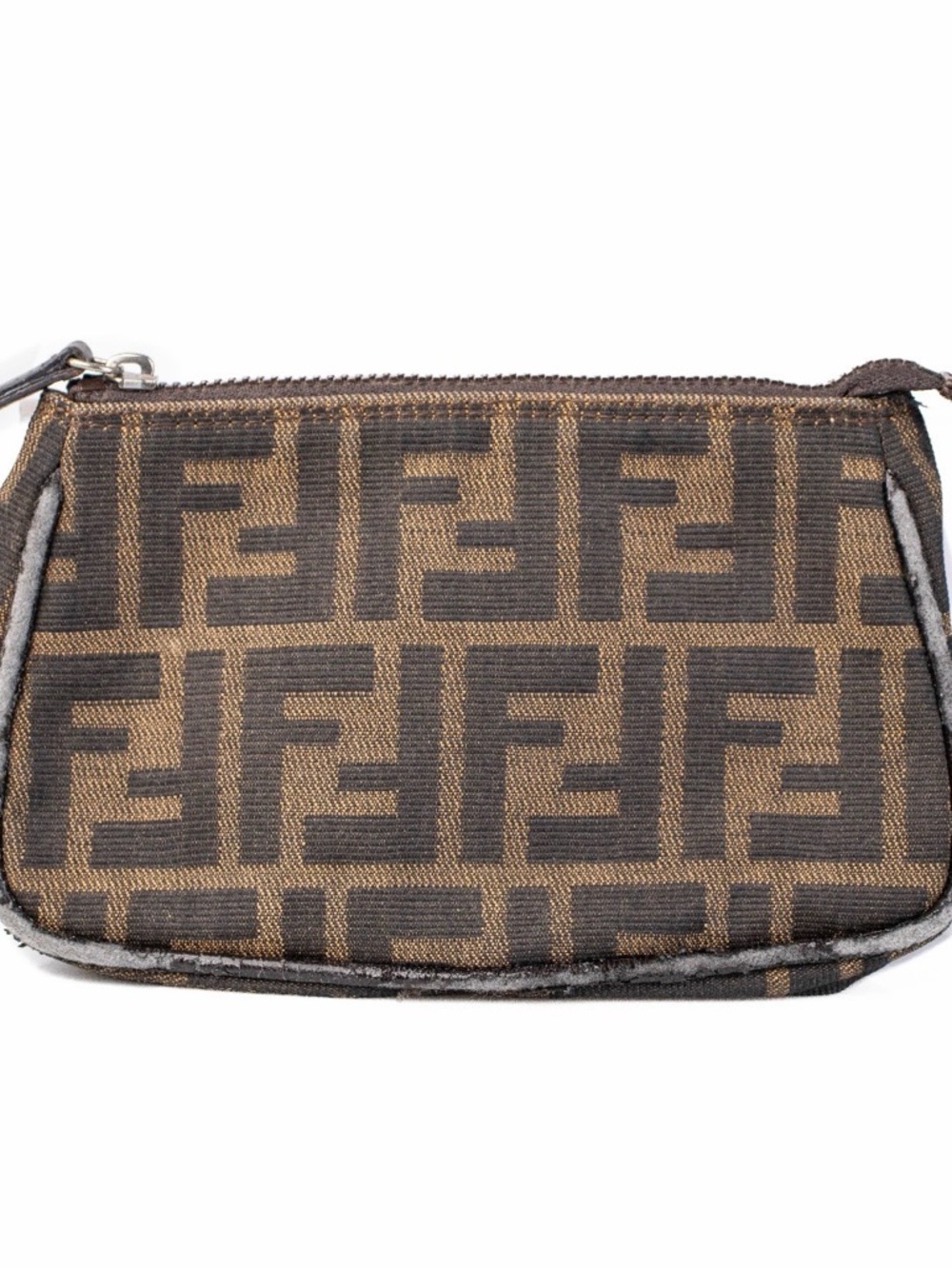 Fendi Brown and Dark Brown FF Monogram Pouch